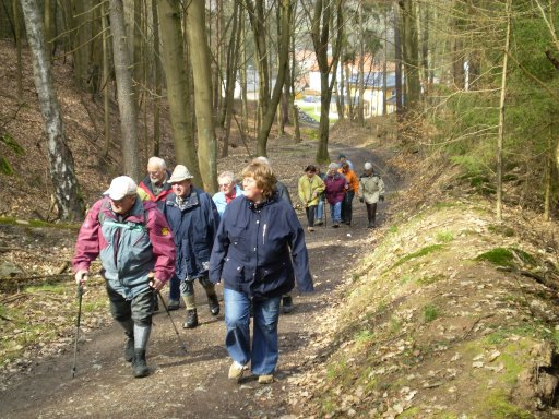 Aufstieg am Oberen Schloß vorbei