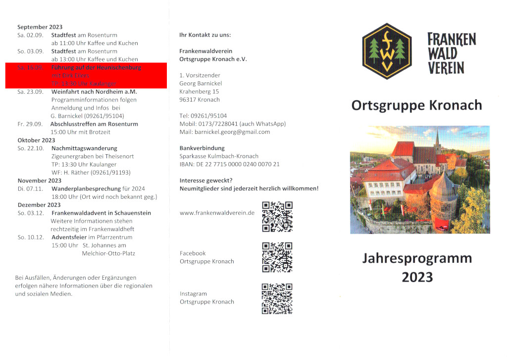 Programm 2023 OG Kronach